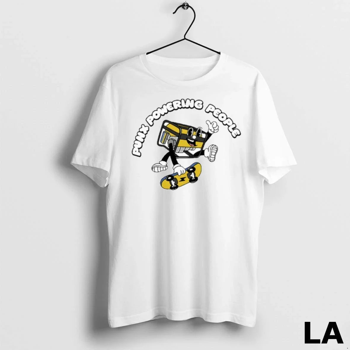 Original Krang Punx Powering People Skate Tee Authentic Style