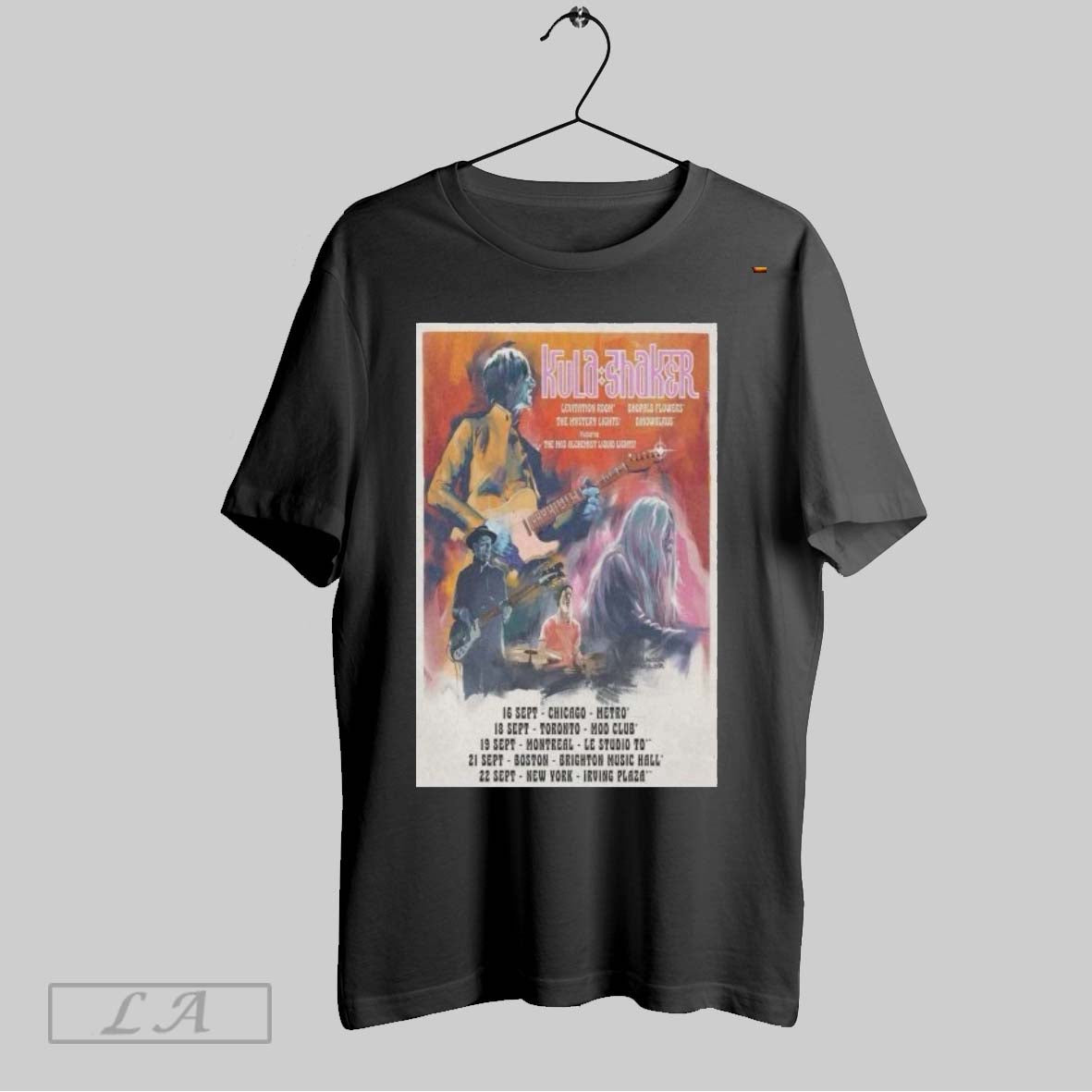 Original Kula Shaker Tour 2025 September Tee Authentic Style