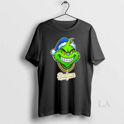 Original La Dodgers Grinch Diamond Teeth Big Head 25 TShirt Premium