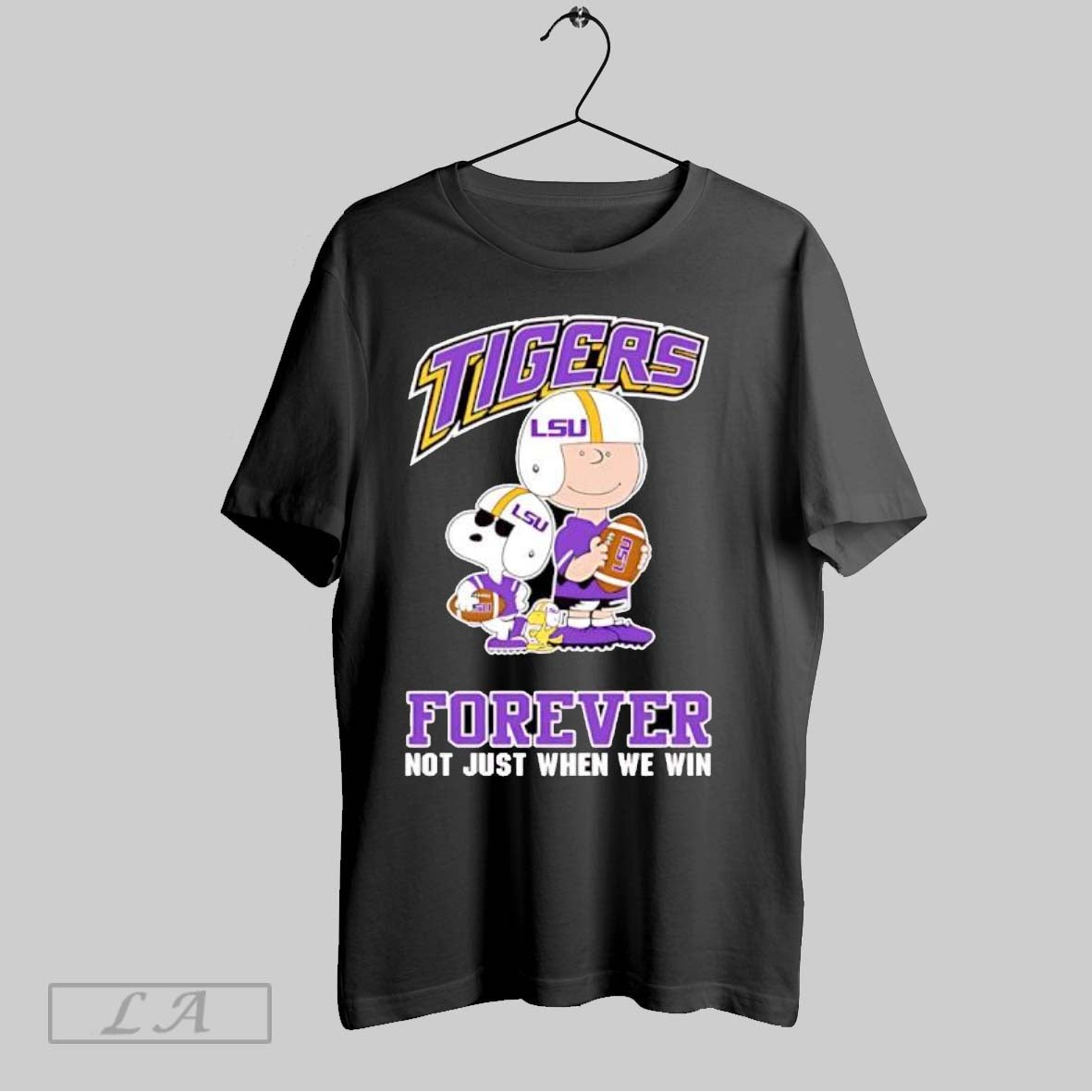 Original Lsu Tigers Snoopy Charlie Brown Cartoon Forever TShirt