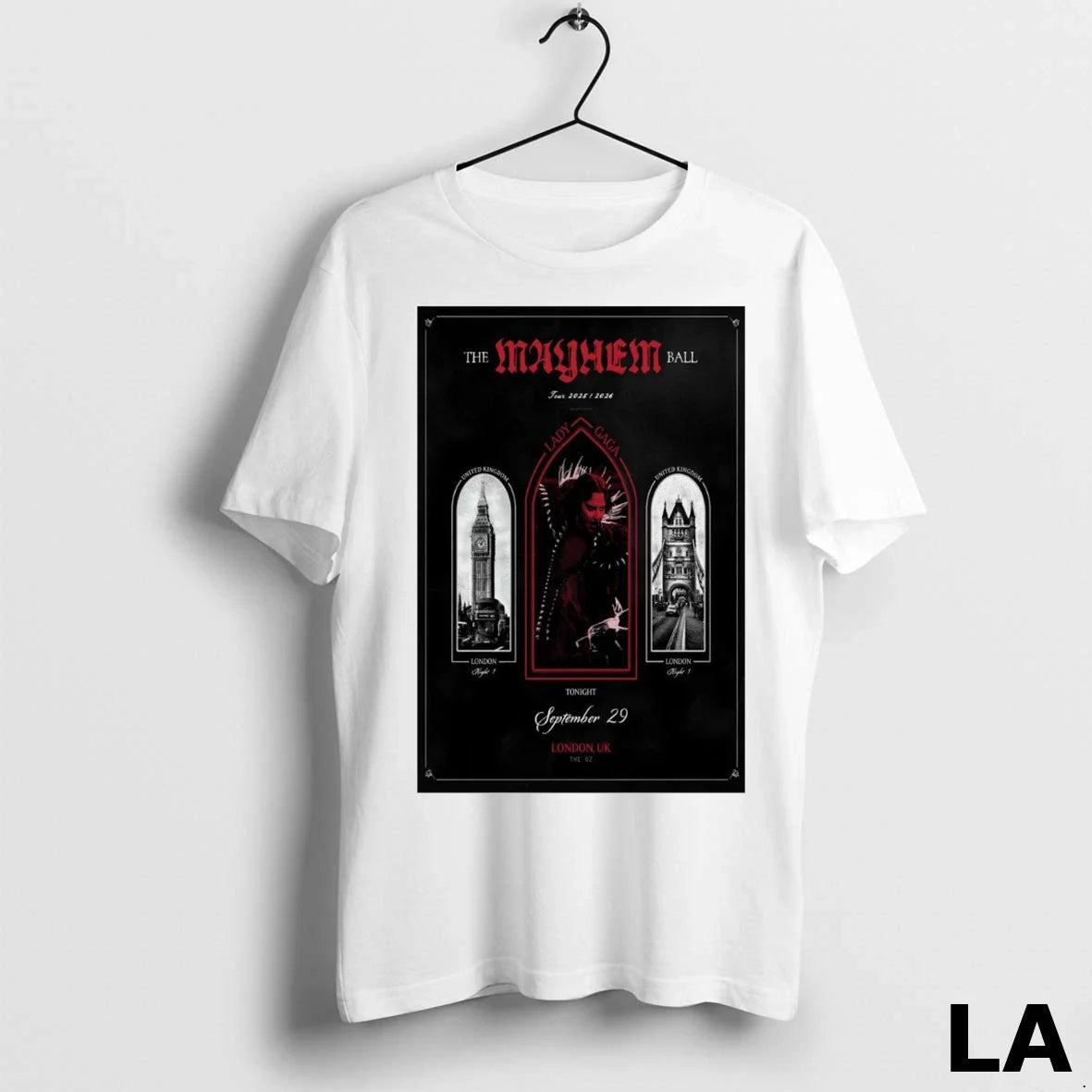 Original Lady Gaga September 29 2025 O2 Arena Show London Uk TShirt