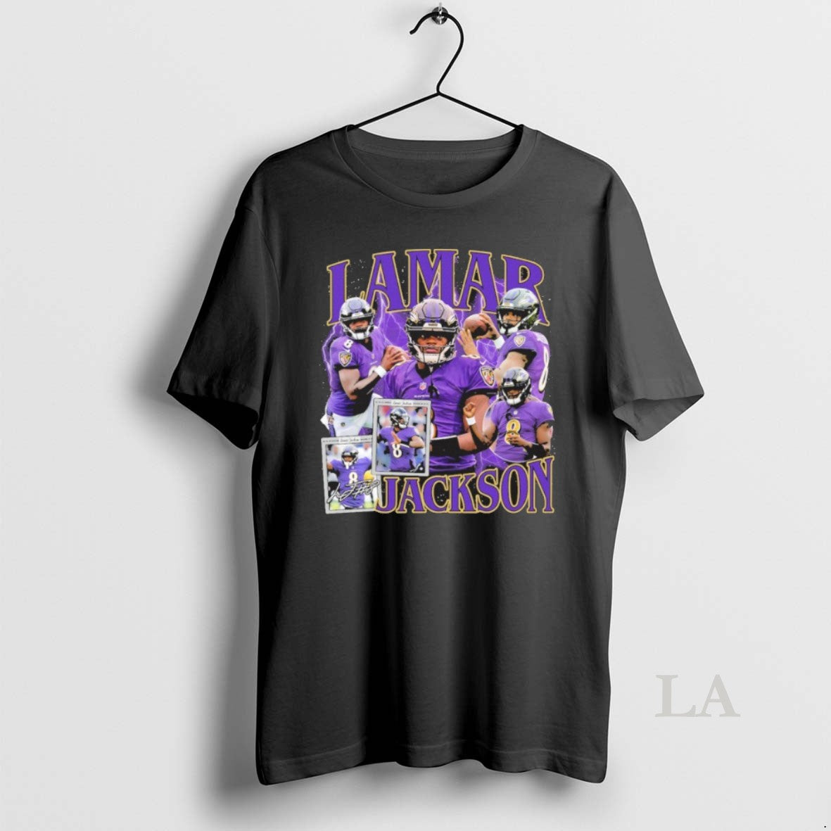 Original Lamar Jackson 8 Player Signature TShirt Modern Design