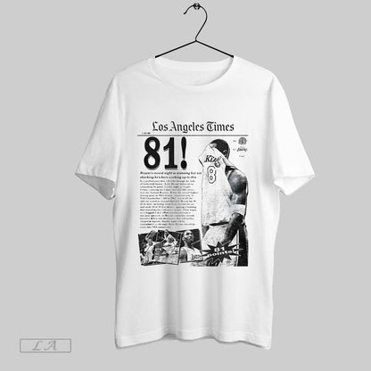 Original Lamar Jackson Wearing Kobe Bryant Los Angeles Times 81