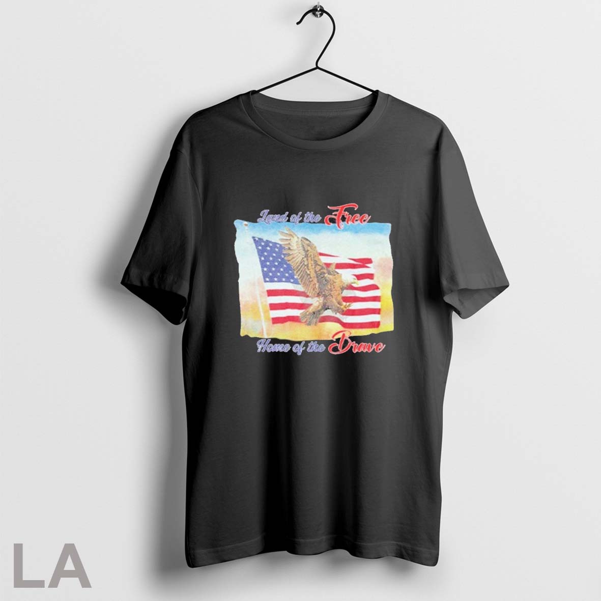 Original Land Free Home Brave America Flag Long Sleeve Unique Design