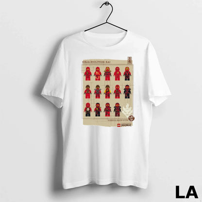 Original Lego Ninja Evolution Kai Elemental Master Fire TShirt Trendy