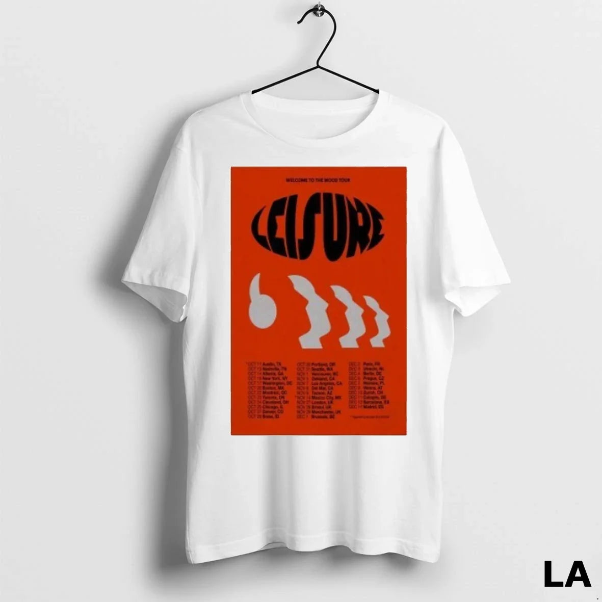 Original Leisure Band Welcome To Mood Tour 2025 Tee Classic Fashion