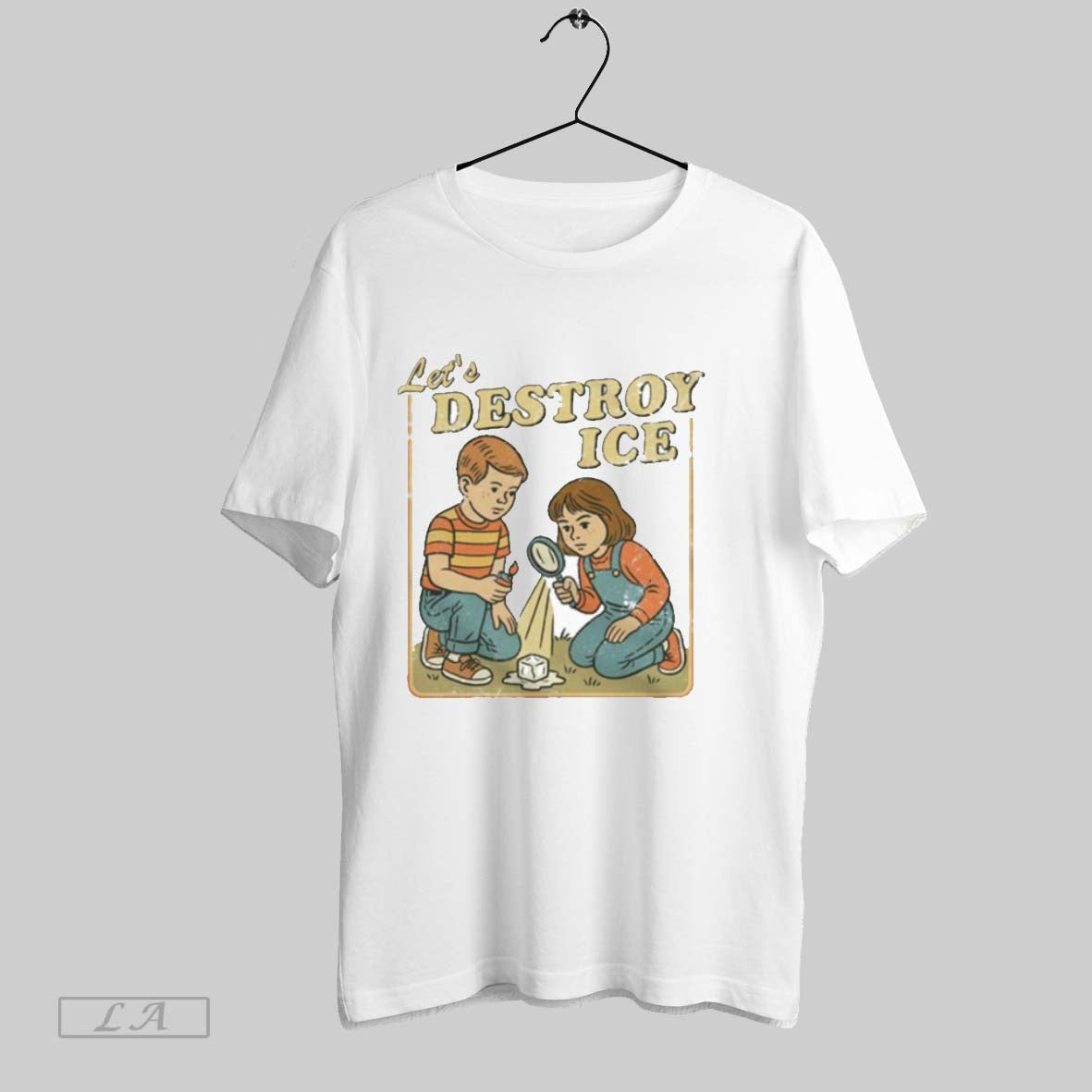 Original Lets Destroy Ice Tee Retro Design