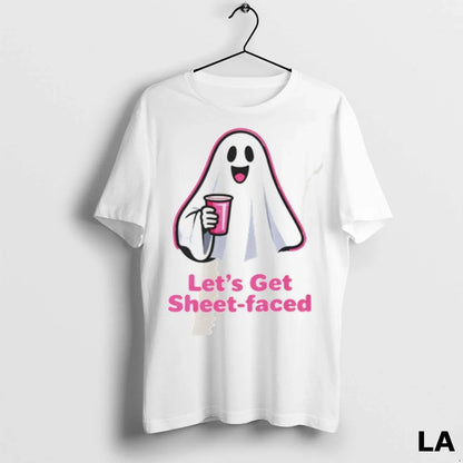 Original Lets Get Sheet Faced Ghost Halloween TShirt Stylish Merch