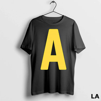 Original Letter Yellow Red Halloween Costume Party Hoodie Elegant