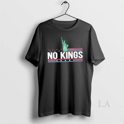 Original Liberty Statue No Kings Human Rights Us Flag Tee Retro Merch