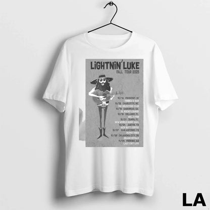 Original Lightnin Luke Fall Tour 2025 Ladies Tee Premium Merch