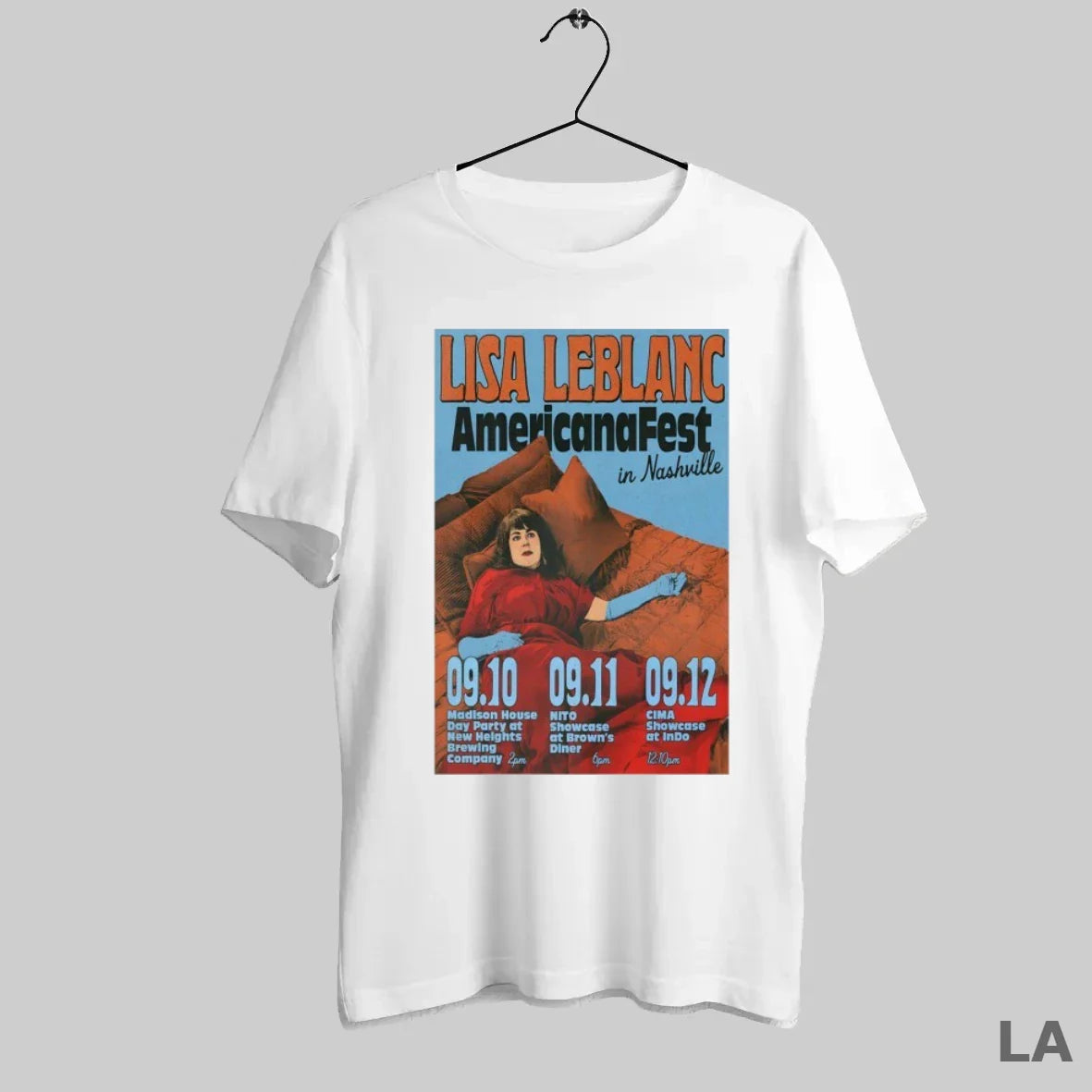 Original Lisa Leblanc Sep 10 12 2025 Americanafest Nashville Tn Tee