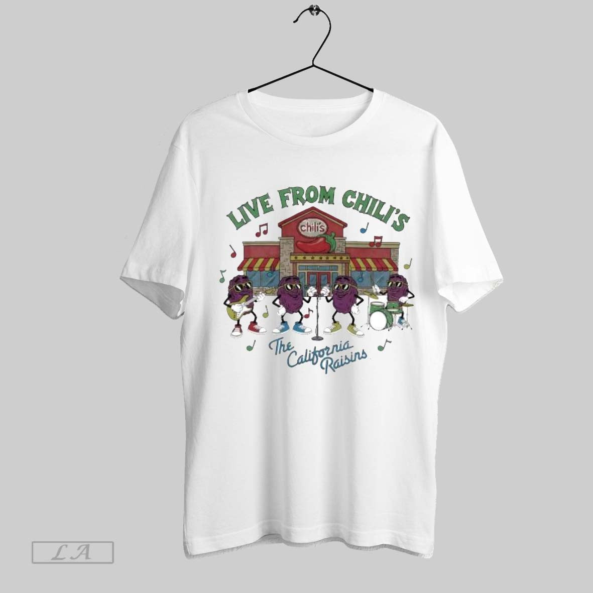 Original Live From Chilis California Raisins Shirt Classic Collection
