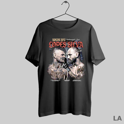 Original Lopes Vs Silva Noche Ufc 2025 Matchup Signature TShirt