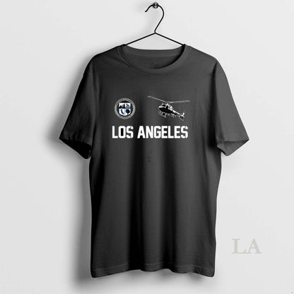Original Los Angeles County Logo Helicopter Shirt Authentic Art