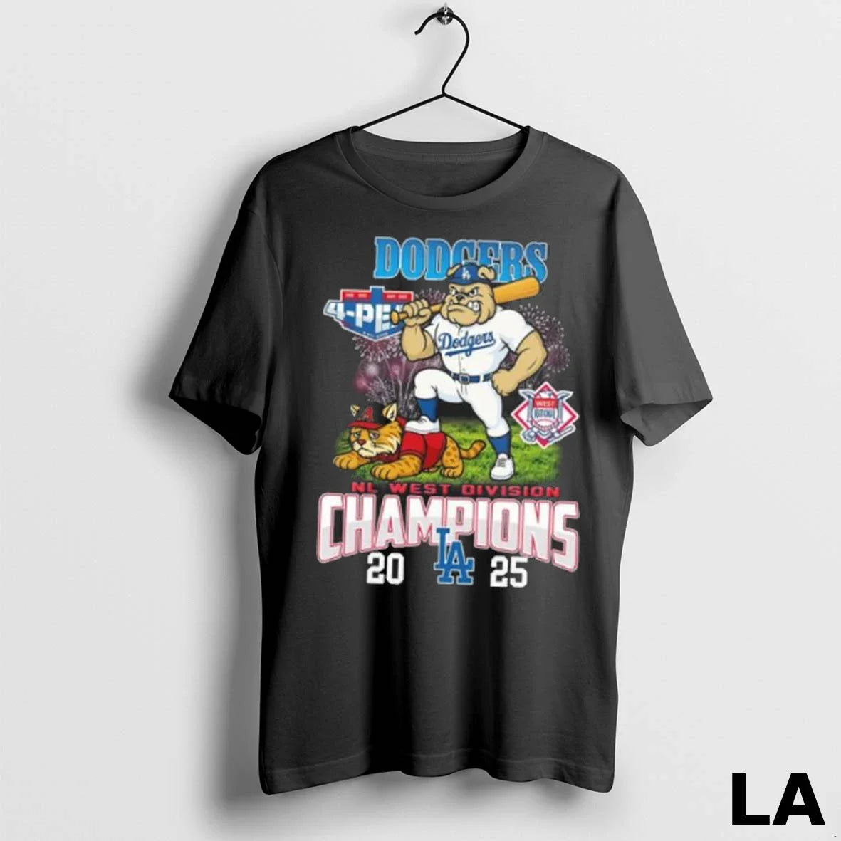 Original Los Angeles Dodgers 2025 Nl West Division Champions 4 Peat