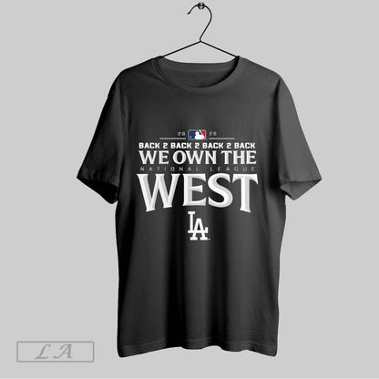 Original Los Angeles Dodgers 4 Peat We Own Nl West Champions Tank Top