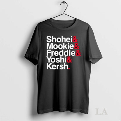 Original Los Angeles Dodgers Baseball Ampersand Stars Shohei And