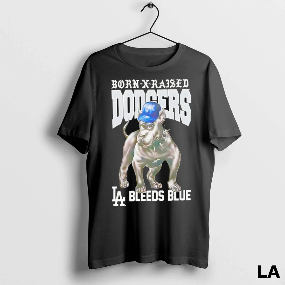Original Los Angeles Dodgers New Era Born Raised Bleeds Blue Hoodie