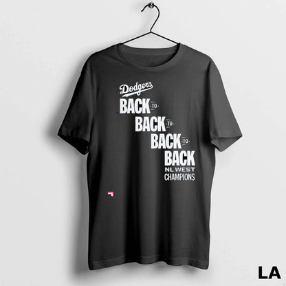 Original Los Angeles Dodgers Back To Back To Back To Nl West