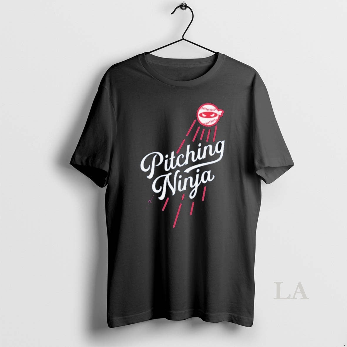 Original Los Angeles Pitching Ninja Tee Authentic Merch