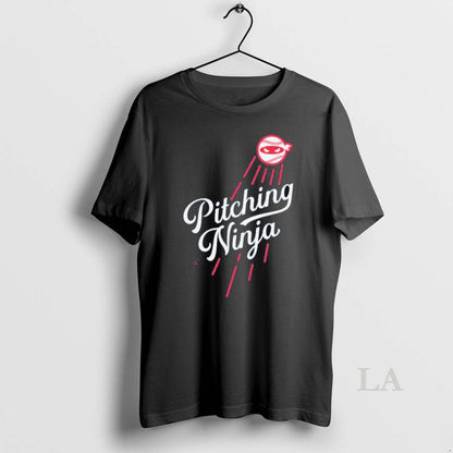 Original Los Angeles Pitching Ninja Tee Authentic Merch