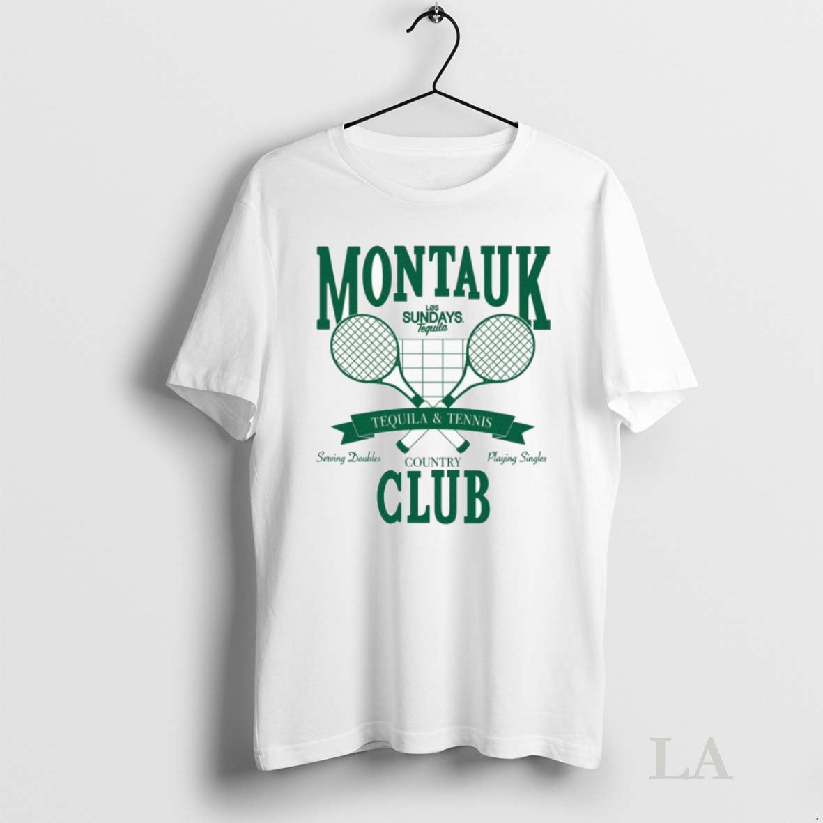 Original Los Sundays Montauk Country Club Tequila And Tennis TShirt