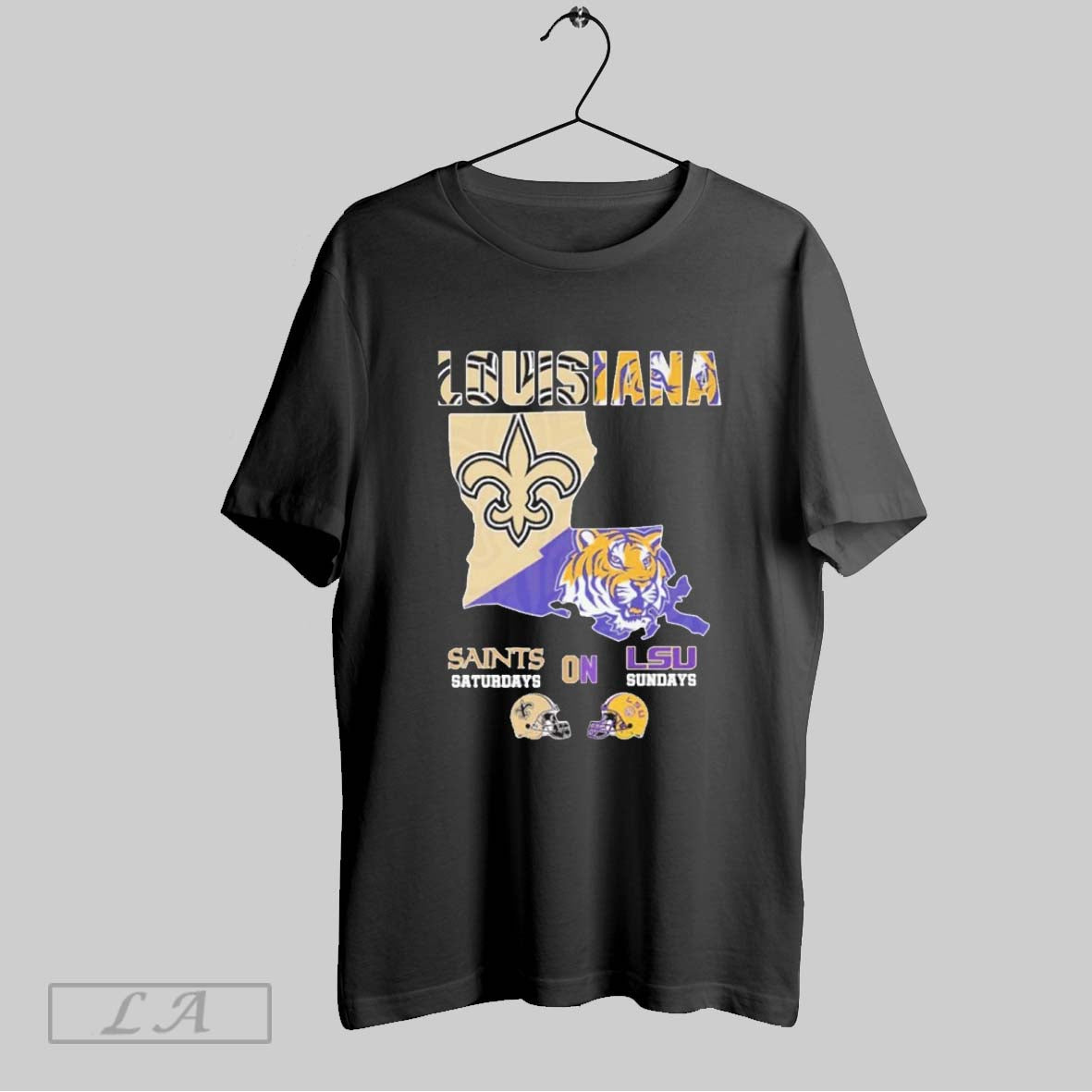 Original Louisiana Sports Saints Saturdays And Tigers Sundays Hoodie