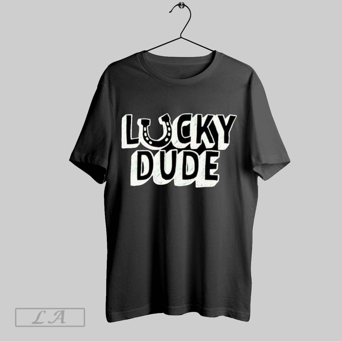 Original Lucky Dude Text Long Sleeve Elegant Fashion