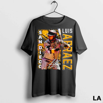 Original Luis Arraez San Diego Padres Baseball Signature TShirt