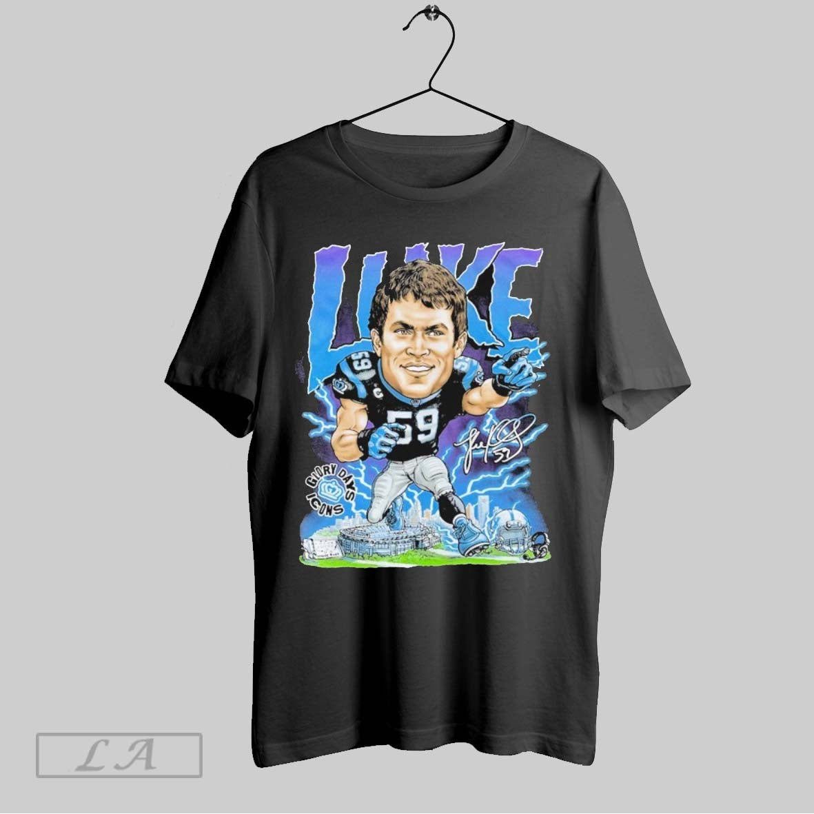 Original Luke Kuechly X Glory Days Icons Carolina Panthers Shirt