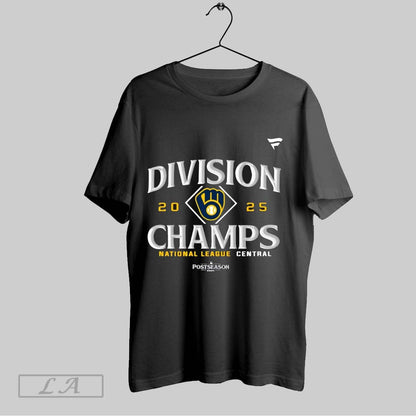 Original Mlb Milwaukee Brewers Nl Central Division Champions 2025