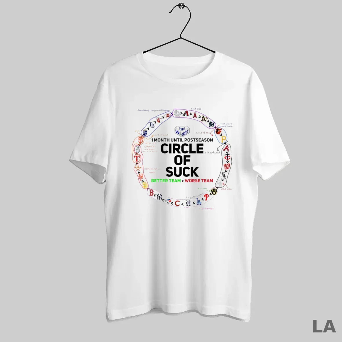 Original Mlb Circle Has Descended Into Pure Chaos TShirt Designer Look