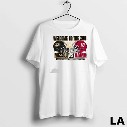 Original Mu Vs Alabama Game Day Welcome To Zou October 11 2025 Ladies