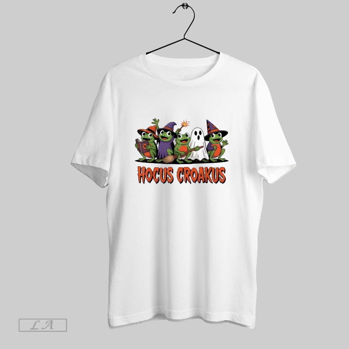Original Magic Spell Witch Spooky Hocus Croakus Ladies Hoodie Retro