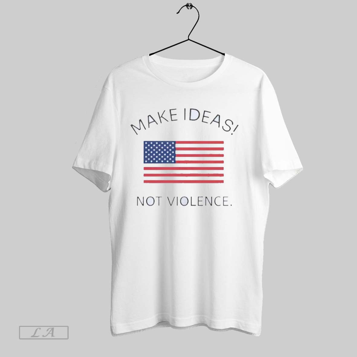 Original Make Ideas Not Violence Usa Flag Tank Top Trendy Look