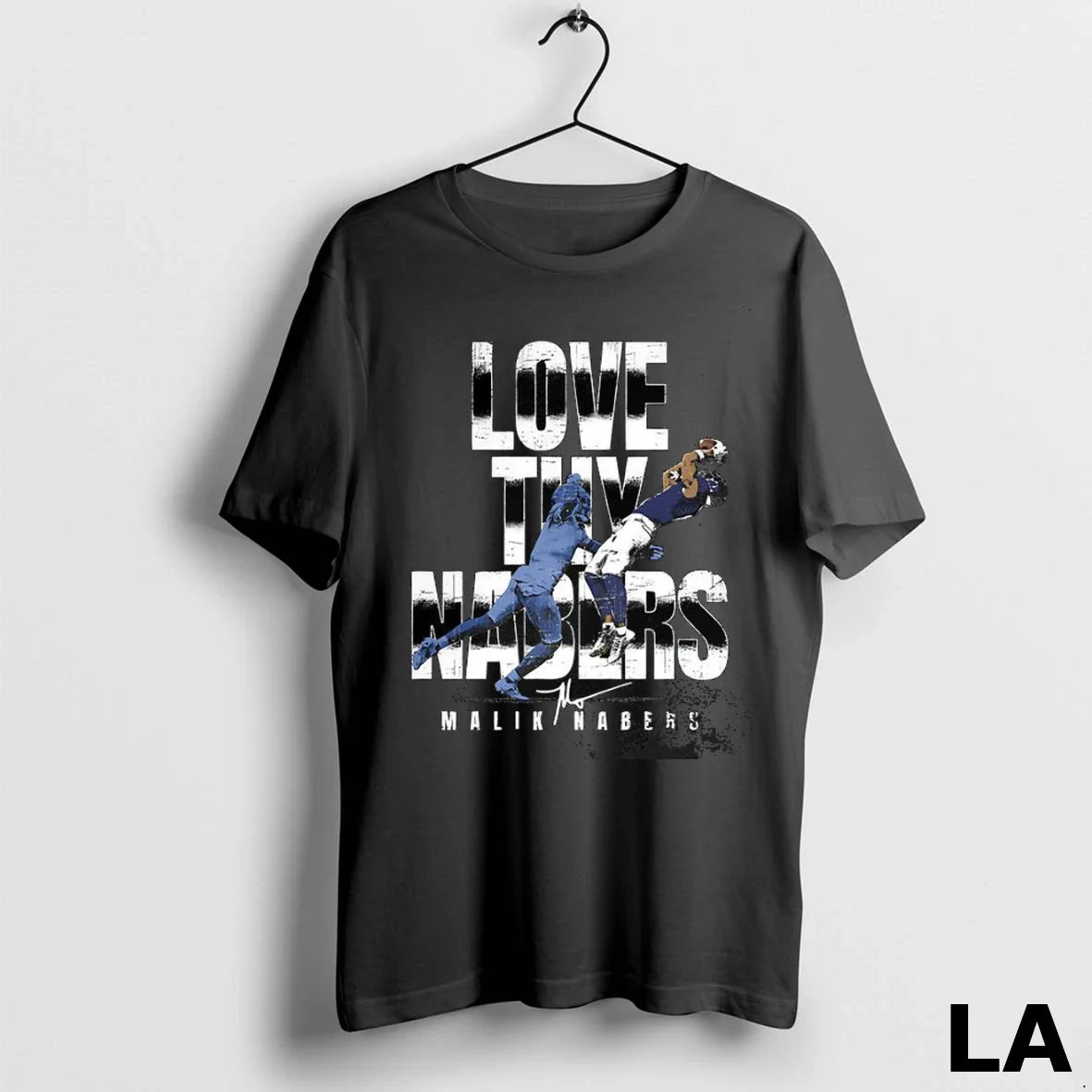 Original Malik Nabers New York Giants Football Love Thy Nabers