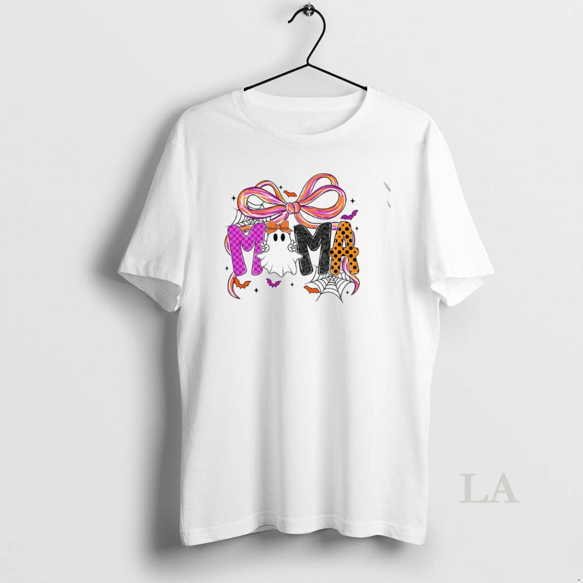 Original Mama Coquette Bow Witchy Vibes Spooky Halloween 2025 Tee