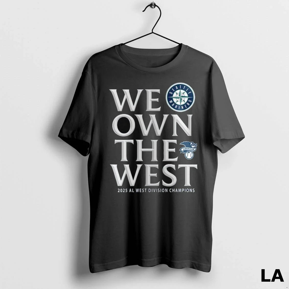 Original Mariners 2025 Al West Division Champions We Own West Long