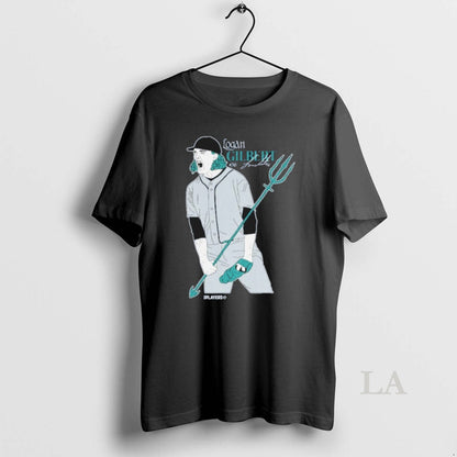 Original Mariners Logan Gilbert Trident Postseason Tee Authentic