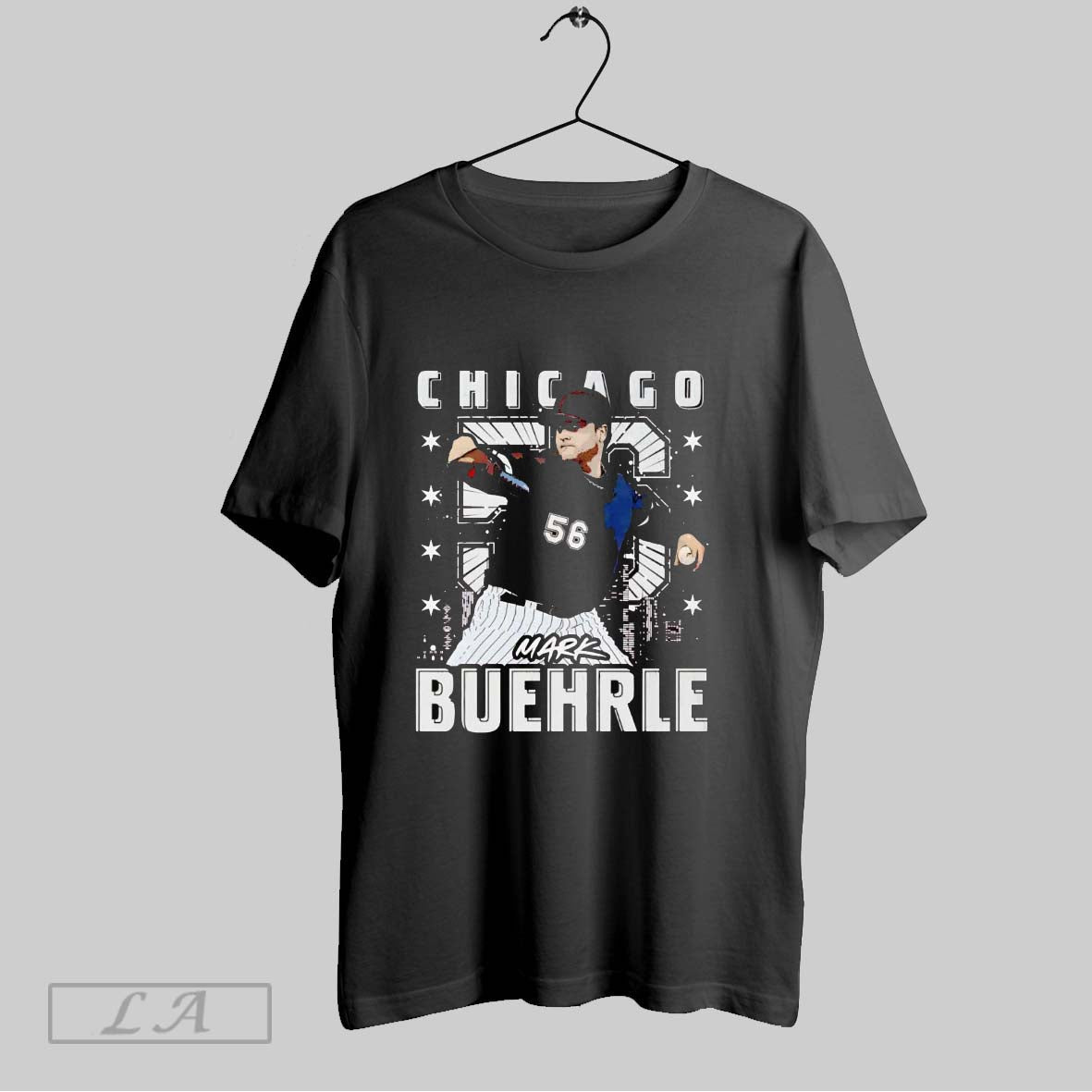 Original Mark Buehrle Chicago Skyline Throwing Tank Top Classic