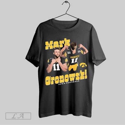 Original Mark Gronowski 90S Portrait Iowa Football Long Sleeve Retro