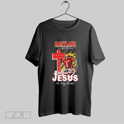 Original Maryland Terrapins Football My Veins And Jesus My Heart