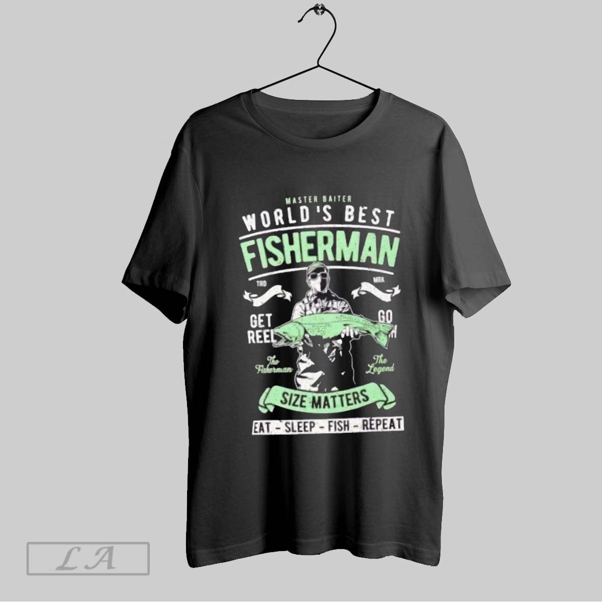 Original Master Baiter Worlds Best Fisherman Matters Eat Sleep Fish