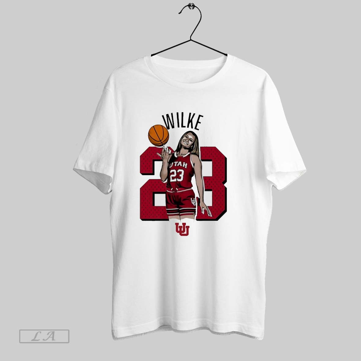 Original Maty Wilke 23 Utah Utes University Basketball Player Long