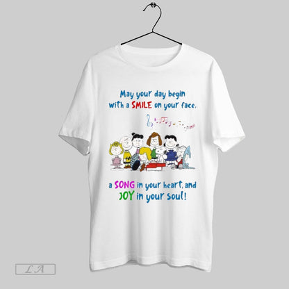 Original May Your Day Begin Smile Your Face Song Your TShirt Vintage