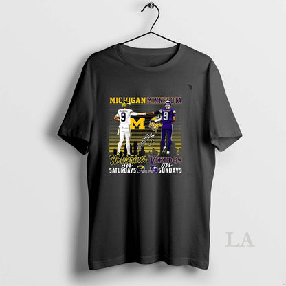Original Mccarthy Michigan Wolverines Saturdays And Minnesota Vikings
