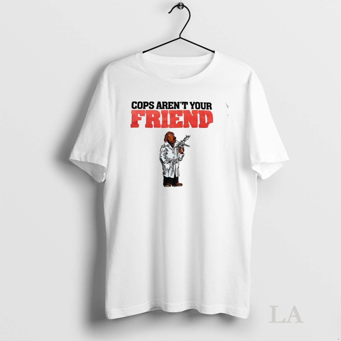 Original Mcgruff Crime Dog Cops Arent Your Friend Tee Unique Fashion