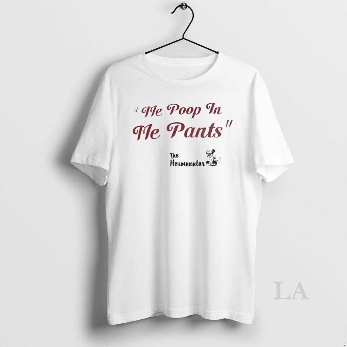 Original Me Poop Me Pants Hermanator Tee Authentic Fashion