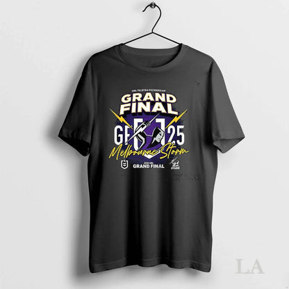 Original Melbourne Storm 2025 Nrl Mens Grand Final TShirt Retro